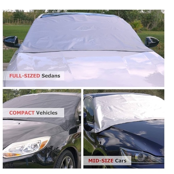 Bell + Howell Weather Force 360 Heavy Duty Reversible Heat Snow Windshield Cover - Picture 8 of 10